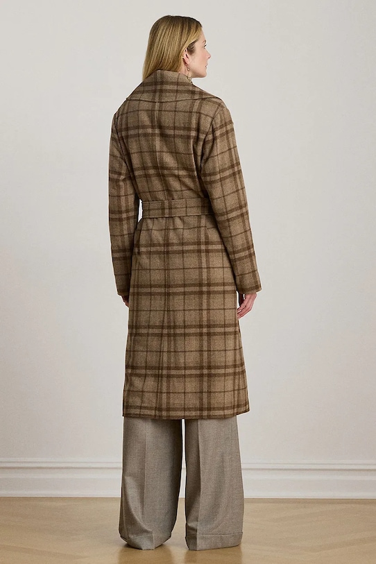 Пальто з додаванням вовни Lauren Ralph Lauren 200979580 коричневий AW25
