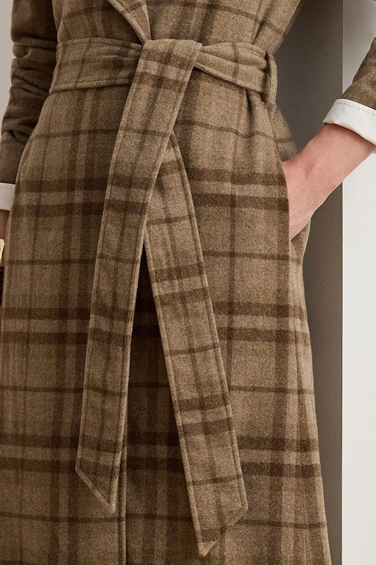 Пальто з додаванням вовни Lauren Ralph Lauren коричневий 200979580