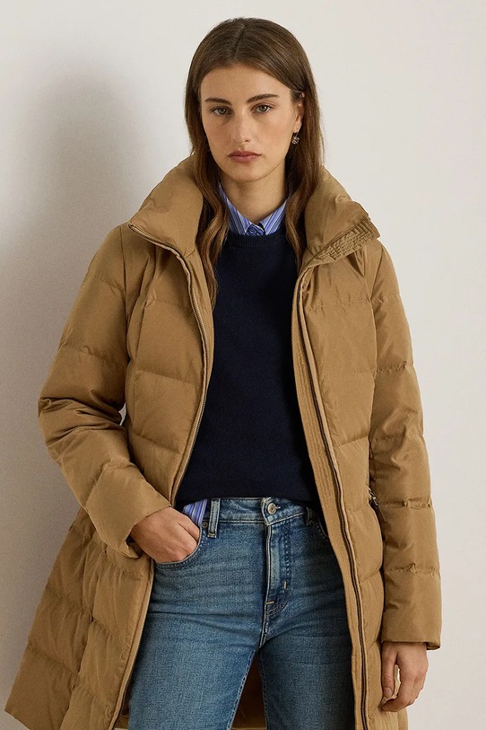 Odzież Lauren Ralph Lauren kurtka puchowa 297P04095 beżowy