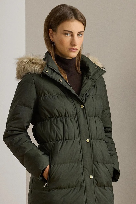 Одежда Пуховая куртка Lauren Ralph Lauren 297P04097 зелёный
