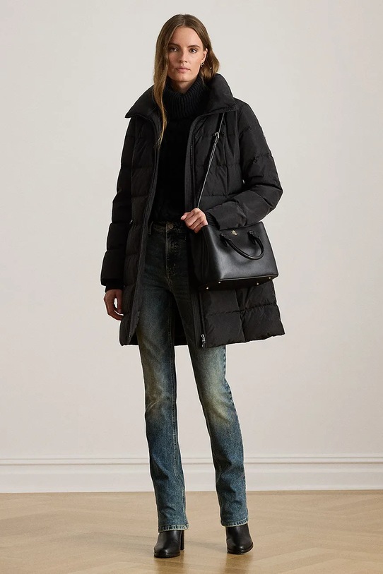 Kabát Lauren Ralph Lauren přechodné černá 297P04126
