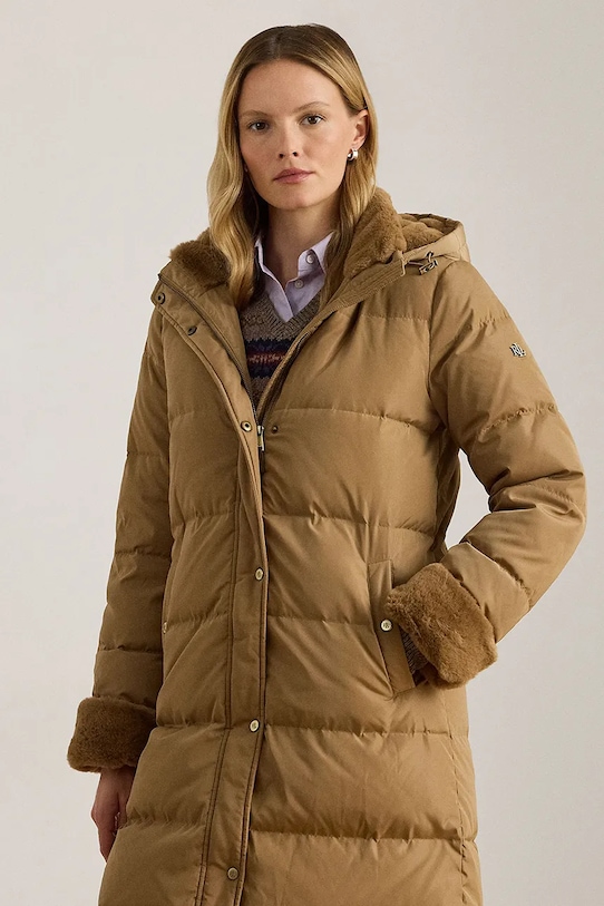 Дрехи Пухено яке Lauren Ralph Lauren 297P04130 бежов