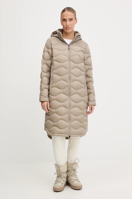 Páperová bunda Peak Performance HELIUM jemné zateplenie béžová G79850