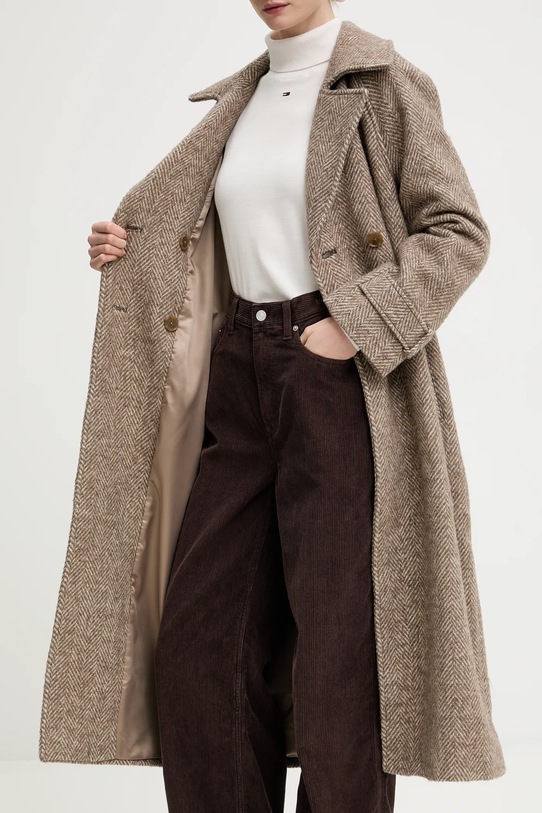 Abercrombie & Fitch płaszcz z dodatkiem wełny KI144.5192.465