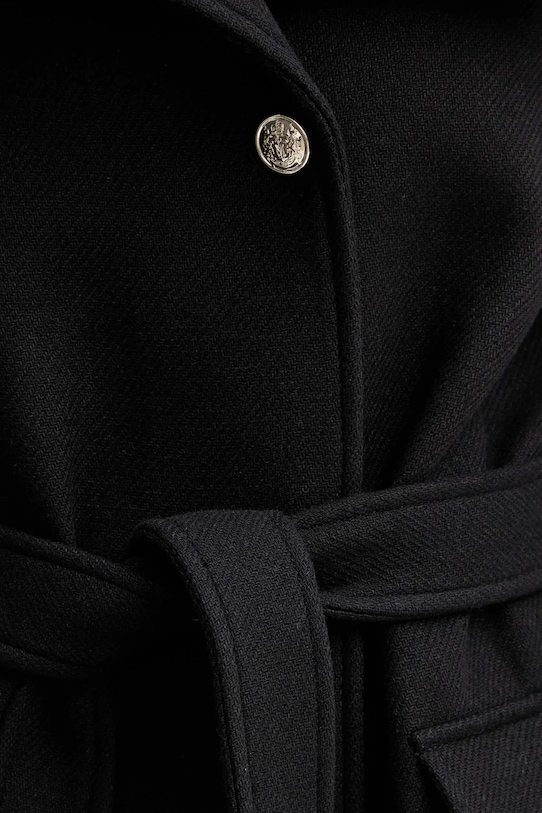 Morgan płaszcz z dodatkiem wełny GALOUA czarny