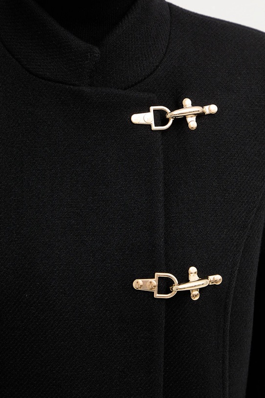 Morgan płaszcz z dodatkiem wełny GCLIPE czarny