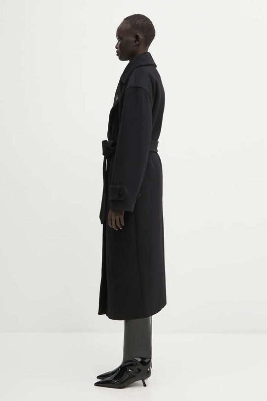 WRSTBHVR płaszcz z dodatkiem wełny Raya U5225TD.3213 czarny AW25