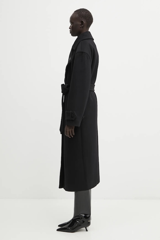 WRSTBHVR płaszcz z dodatkiem wełny Raya U5225TD.3213 czarny AW25