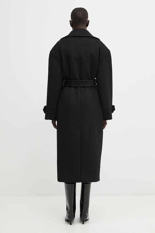Odzież WRSTBHVR płaszcz z dodatkiem wełny Raya U5225TD.3213 czarny