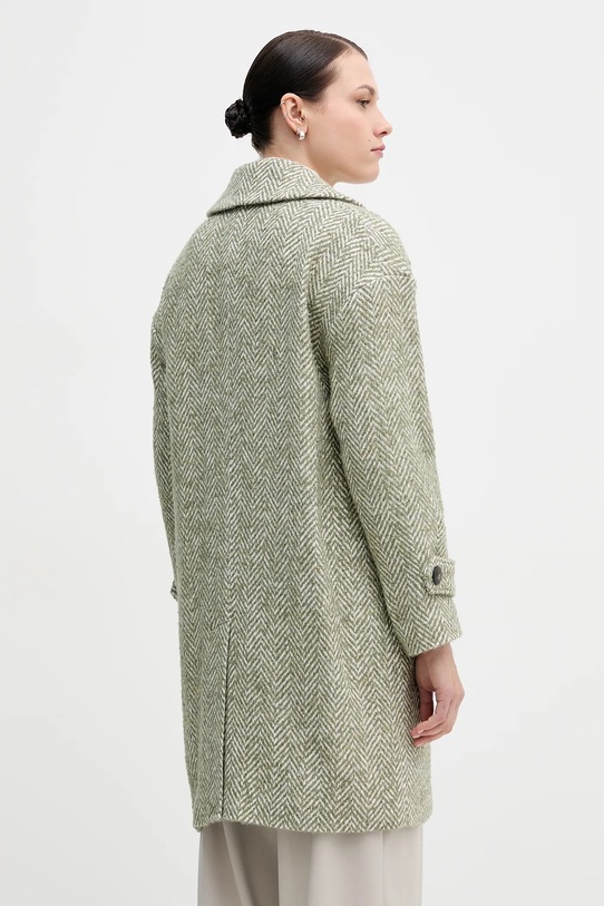 Oblečení Kabát s příměsí vlny United Colors of Benetton 2M9SDN08T zelená