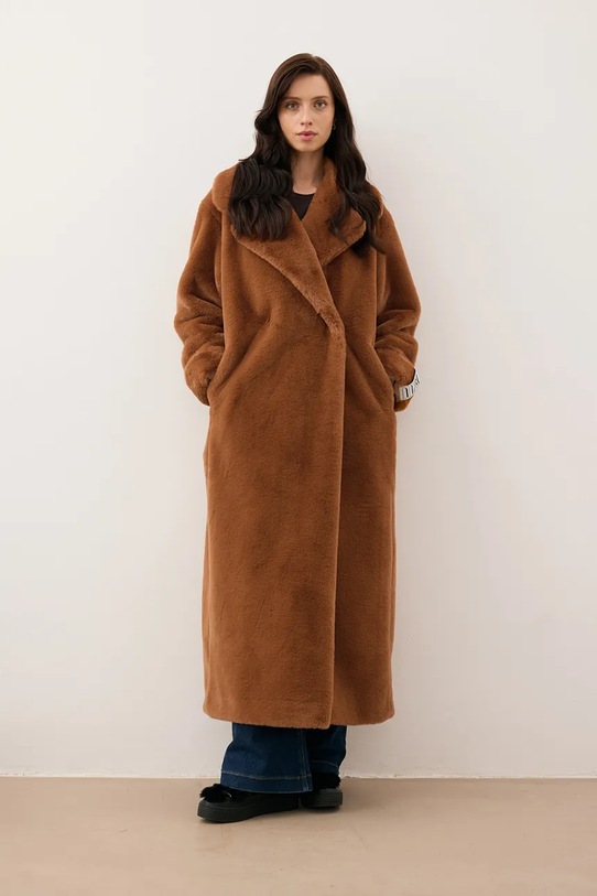 Odzież Bizuu płaszcz DOLOMITES DOLOMITES.POMARANCZOWY brązowy