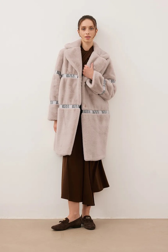 Bizuu płaszcz FLORENCE bez kaptura beżowy FLORENCE.BEZOWY