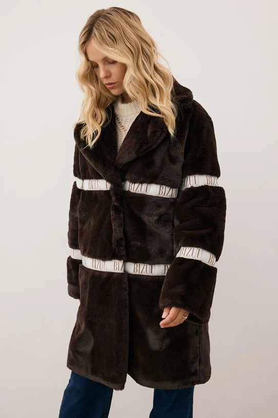 Bizuu płaszcz FLORENCE FLORENCE.BRAZOWY brązowy AW25