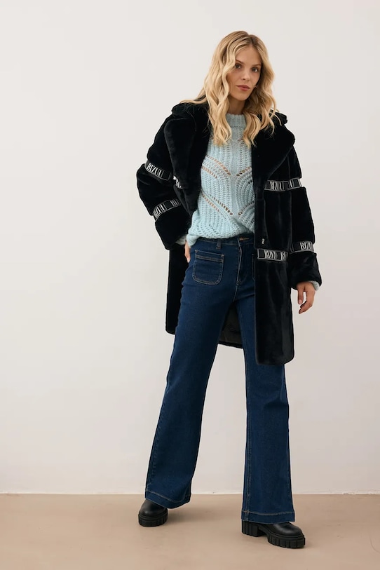 Bizuu płaszcz FLORENCE FLORENCE.CZARNY.AW25 czarny