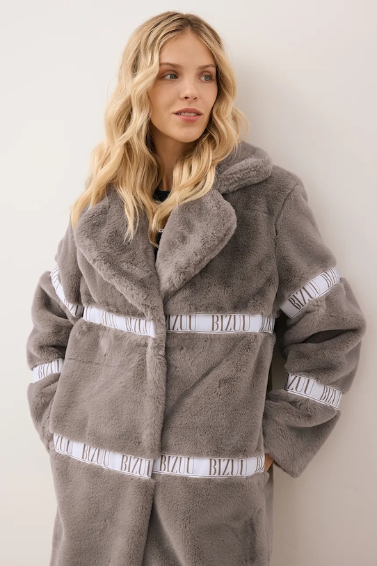 Bizuu płaszcz FLORENCE FLORENCE.TAUPE brązowy AW25