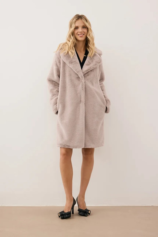 Bizuu płaszcz ROMA bez kaptura beżowy ROMA.BEZOWY