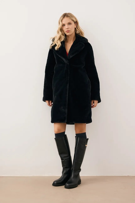 Bizuu płaszcz ROMA ROMA.CZARNY.AW25 czarny