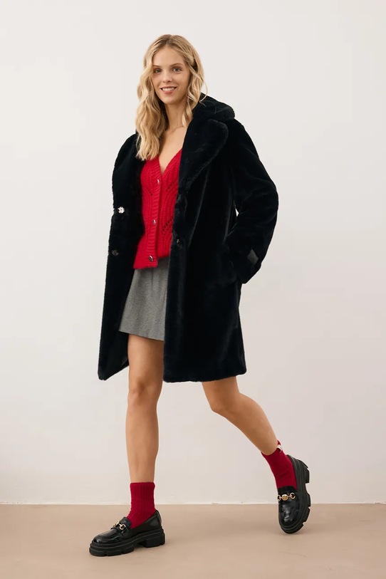 Bizuu płaszcz ROMA ROMA.CZARNY.AW25