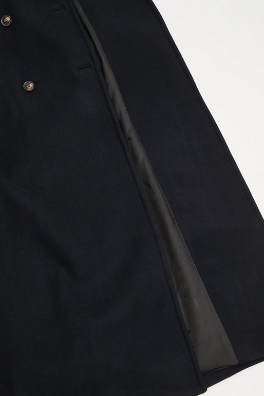 Kabát s prímesou vlny GANNI Peacoat Wool Long W0802