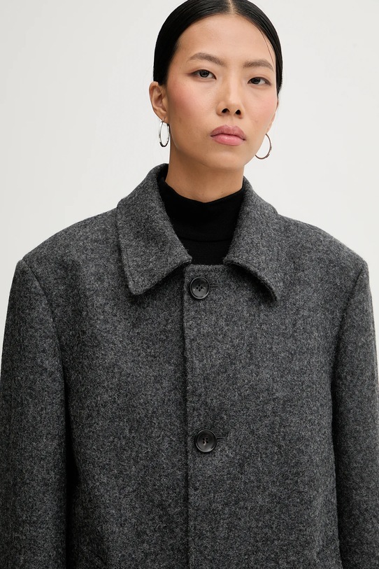 Bally płaszcz wełniany szary M0BA308F