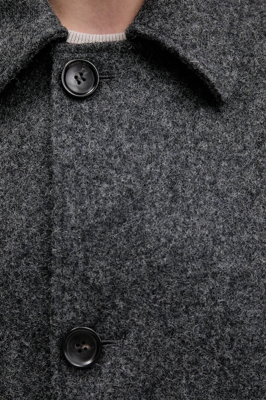 Bally płaszcz wełniany M0BA308F szary