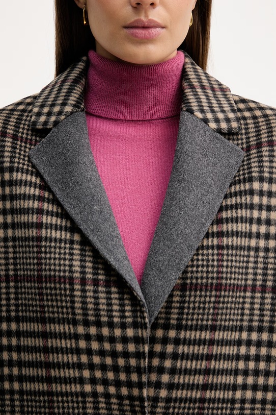 Joseph Ribkoff płaszcz z dodatkiem wełny beżowy 253946