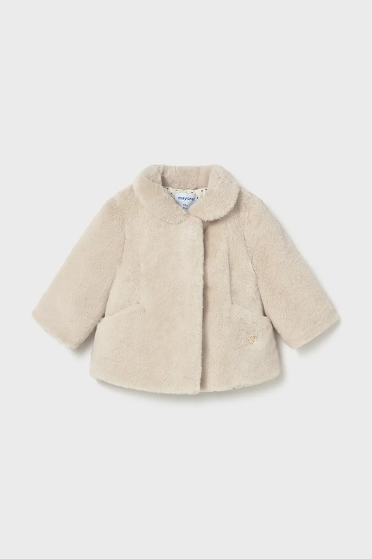 Детский плащ Mayoral с подкладкой бежевый 2434.4D.Baby.9BYA