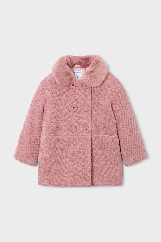 Детско палто Mayoral изкуствен косъм розов 4438.6J.Mini.9BYA
