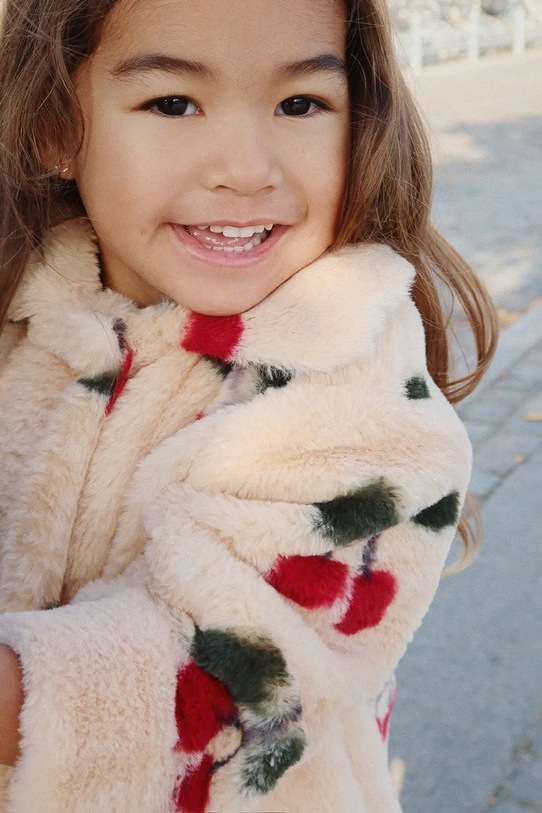 Παιδικό παλτό Konges Sløjd FUZZIE COAT GRS KS103470.9BYA