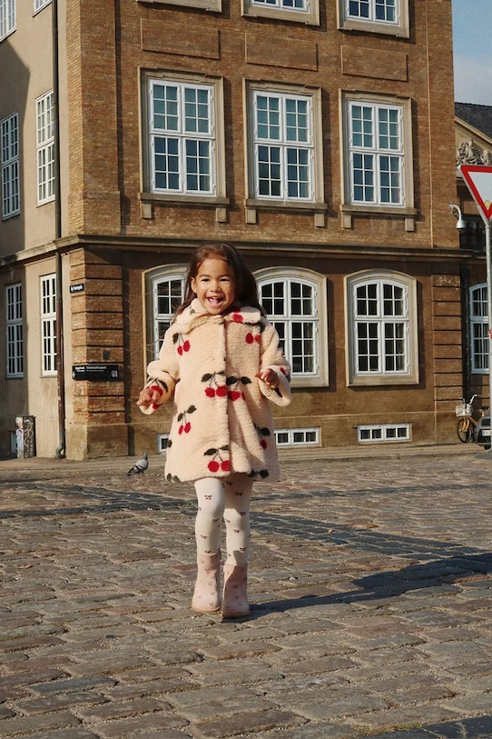 Konges Sløjd płaszcz dziecięcy FUZZIE COAT GRS KS103470.9BYA