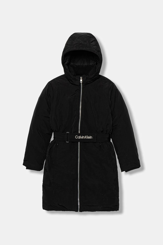 Detská bunda Calvin Klein Jeans jemné zateplenie čierna IG0IG03038.9BYA