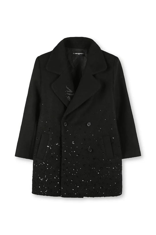 Karl Lagerfeld płaszcz dziecięcy Z30604.114.150 czarny AW25
