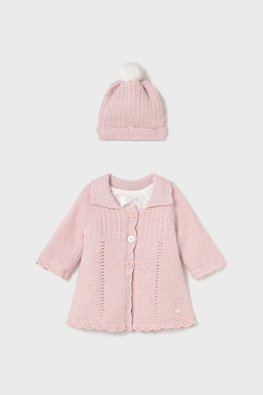 Дитяче пальто Mayoral Newborn рожевий 2412.2B.Newborn.9BYA