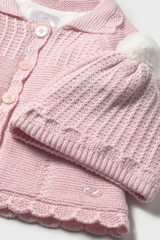 Дівчинка Дитяче пальто Mayoral Newborn 2412.2B.Newborn.9BYA рожевий