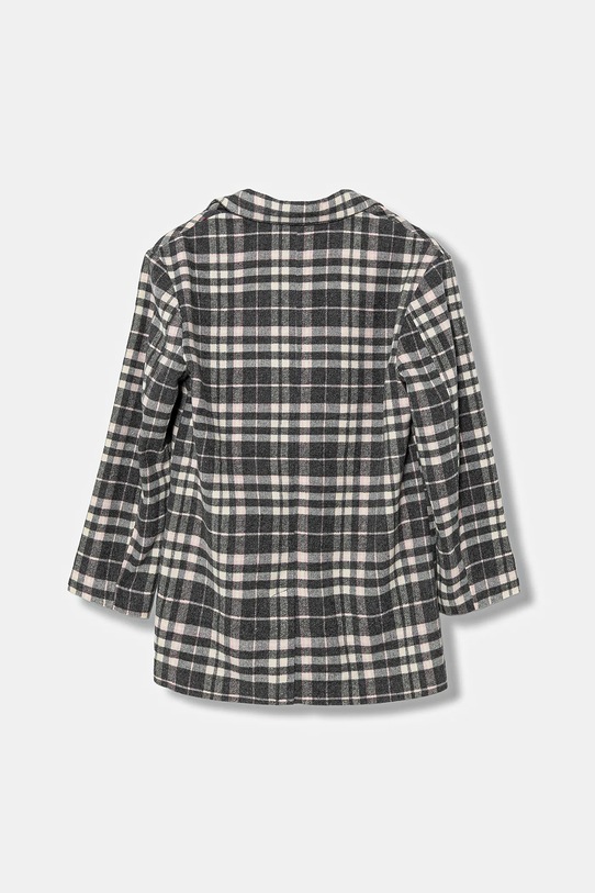 United Colors of Benetton płaszcz z dodatkiem wełny dziecięcy 2TEJCN06L.G.seasonal szary AW25