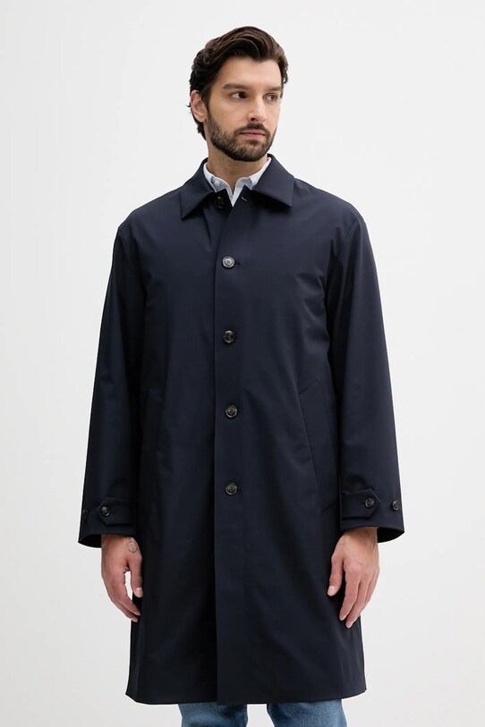 Kabát Tommy Hilfiger tmavomodrá MW0MW39719