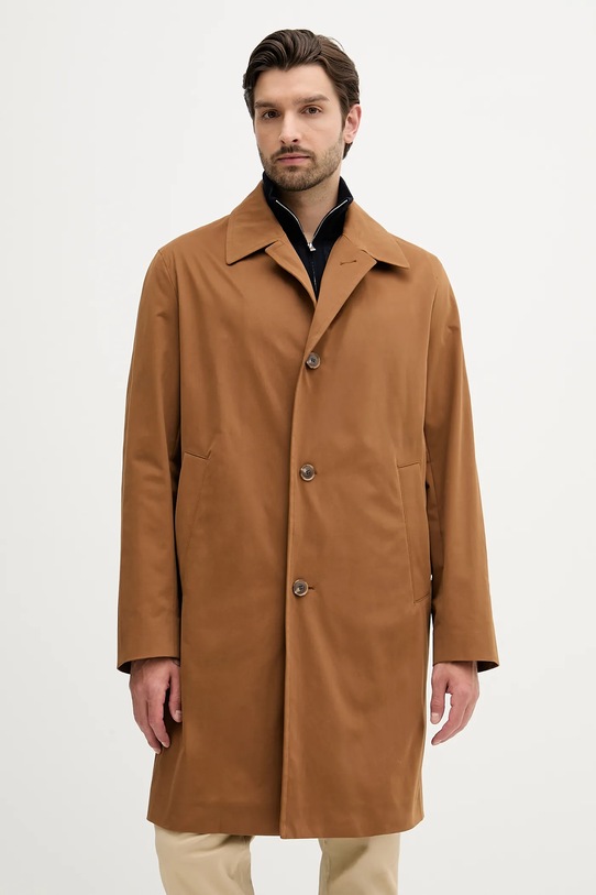 Kabát BOSS oversize hnedá 50545771
