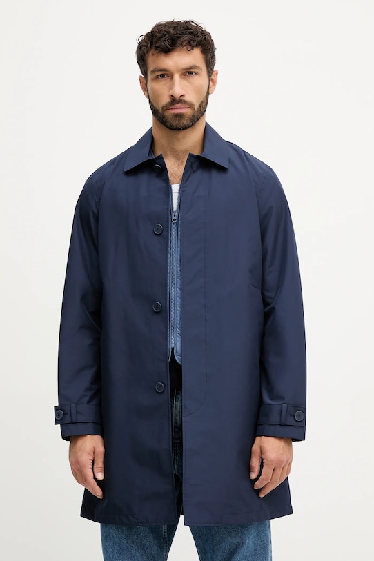 United Colors of Benetton palton necaptusit bleumarin 2VYAUN06L