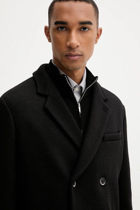 Пальто с шерстью BARENA VENEZIA Capospalla Molena CSU5226.458 чёрный