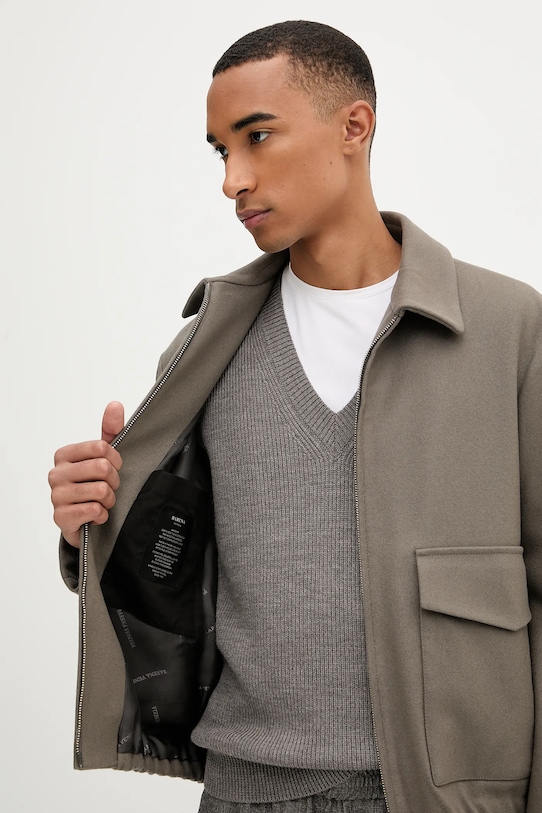 BARENA VENEZIA kurtka z wełną Capospalla Magan CSU5234.444