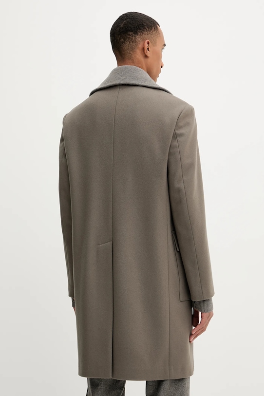 Odzież BARENA VENEZIA płaszcz z wełną Capospalla Gazabin CSU5235.444 brązowy