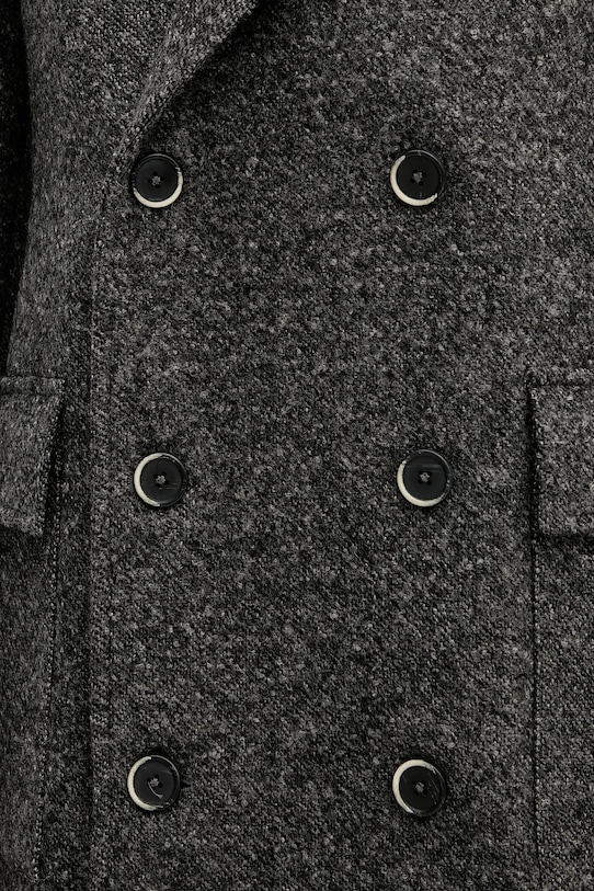 BARENA VENEZIA płaszcz z wełną Capospalla Gazabin CSU5235.496 szary