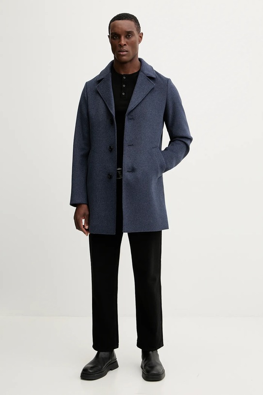 Guess płaszcz z dodatkiem wełny M4BL3S.WGJ82 niebieski AW25