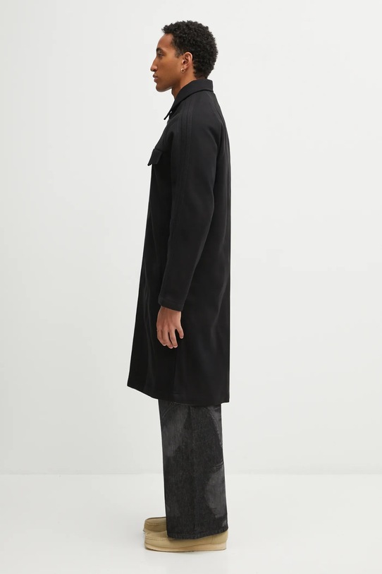 adidas Originals palton din lână P Ess Overcoat JW0120 negru AW25