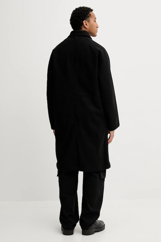 Odzież adidas Originals płaszcz z domieszką wełny P Ess Overcoat JW0120 czarny