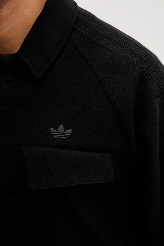 adidas Originals płaszcz z domieszką wełny P Ess Overcoat JW0120