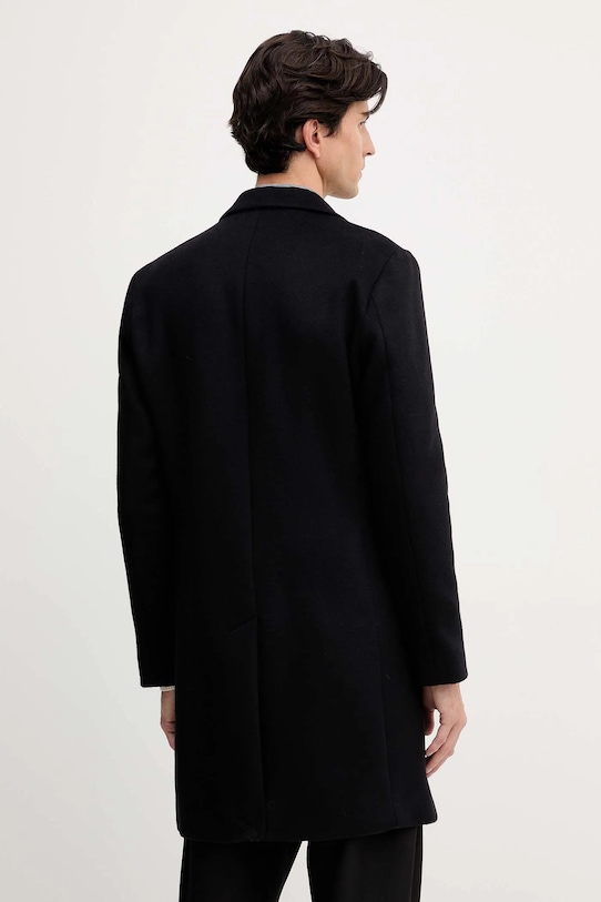 Îmbrăcăminte Tommy Hilfiger palton de lână MW0MW40768 negru