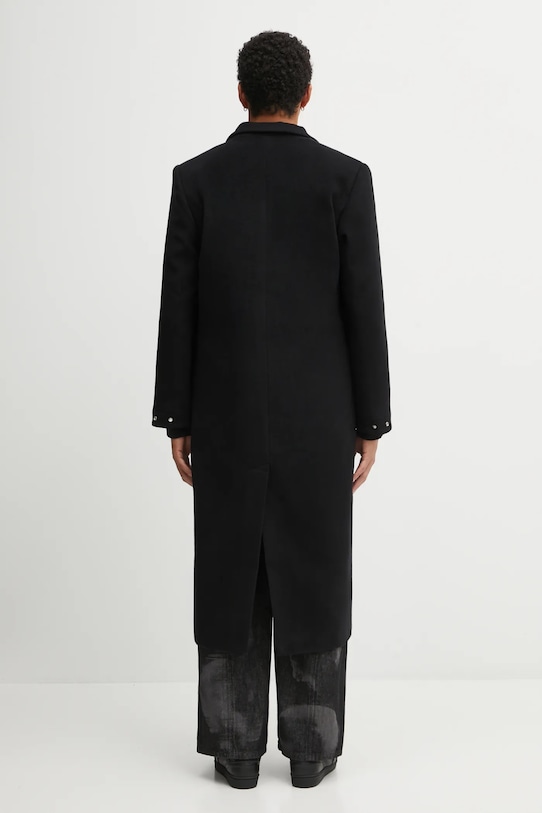 Одежда Шерстяное пальто Heliot Emil AW25.M.01.013.BLK01 чёрный