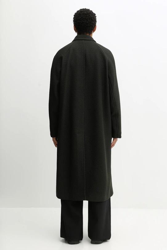 Одежда Пальто с примесью шерсти Kenzo Wrap FF65MA0529PM зелёный