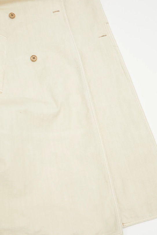 Bavlněný kabát Kenzo Chainstitch Wrap FF65MA0539GU béžová